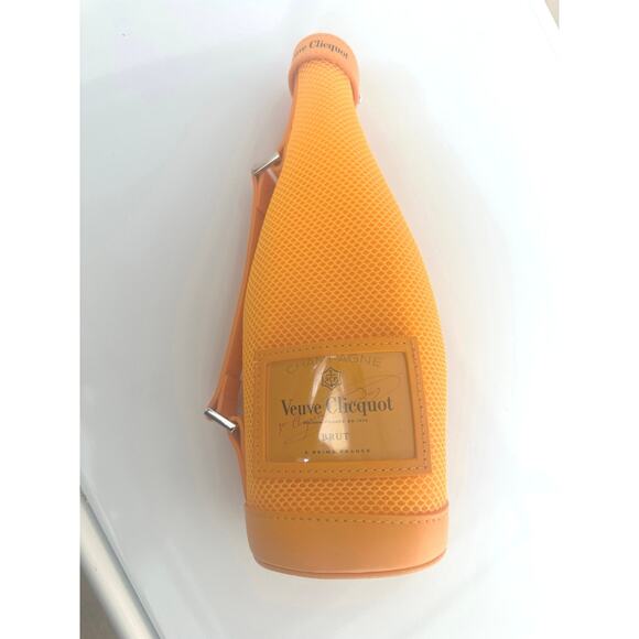 NWOT Veuve Clicquot Champagne Bottle Cooler Sleeve Iconic Orange New Christmas - Picture 4 of 5